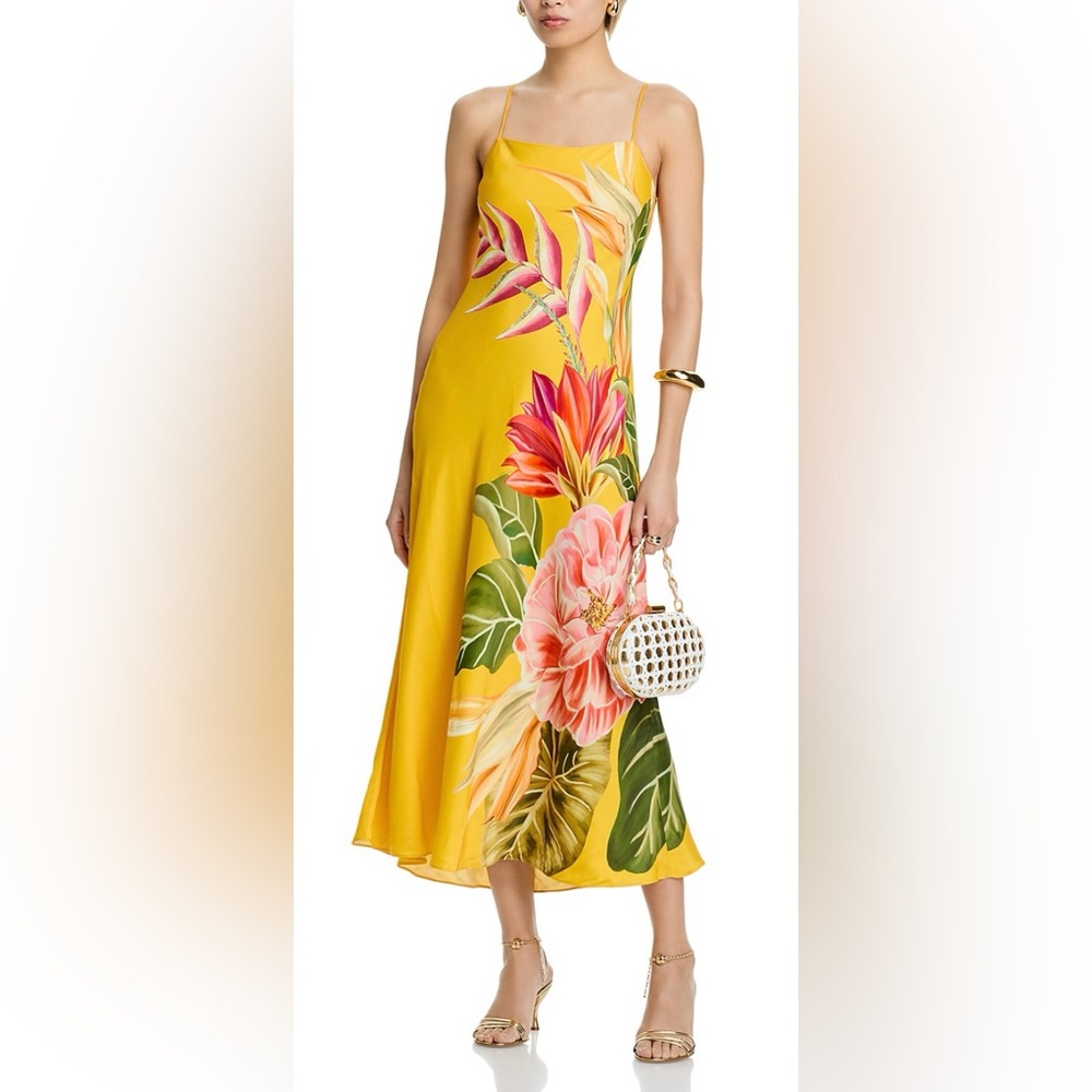 FARM Rio Spring Awakening Yellow Maxi Dress - Picture 3 of 6